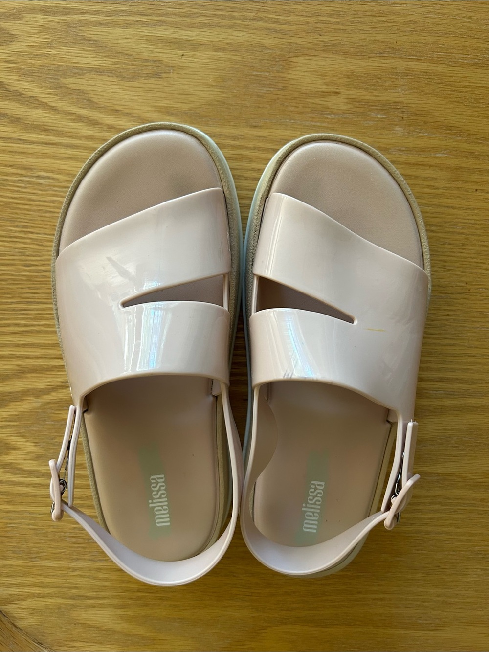 Melissa Pale Pink Slingback Slide Sandals